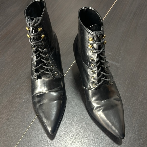 MANGO ANKLE LACE UP BOOTS - Picture 3 of 12